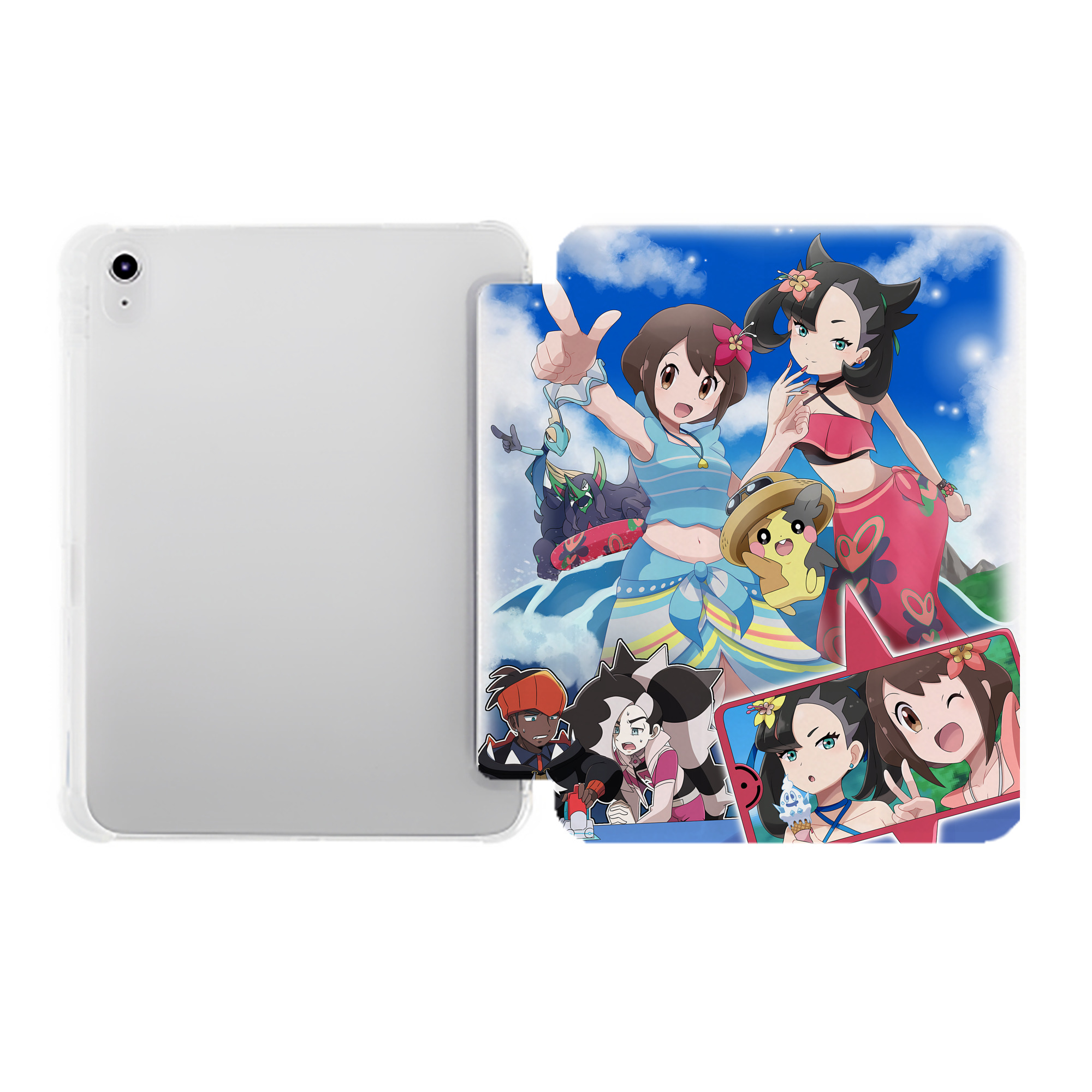 （画像用） ポケットモンスター Pokémon IPad ケース ペン収納付き 三つ折りスタンド PUレザー×シリコン 対応機種9.5/10.5/10.9インチ